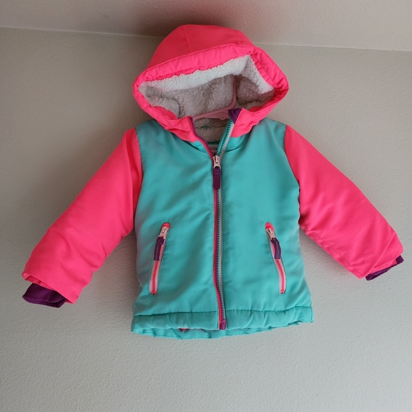 Cat & Jack Other - 💙💕 Cat & Jack Girls 18mo. Girls Hooded Winter Coat EUC